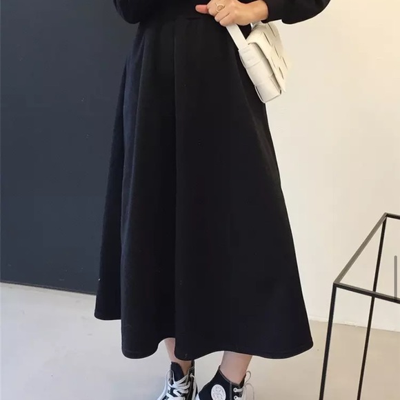 NEW Dress winter warm S/M womens black - Picture 4 of 7